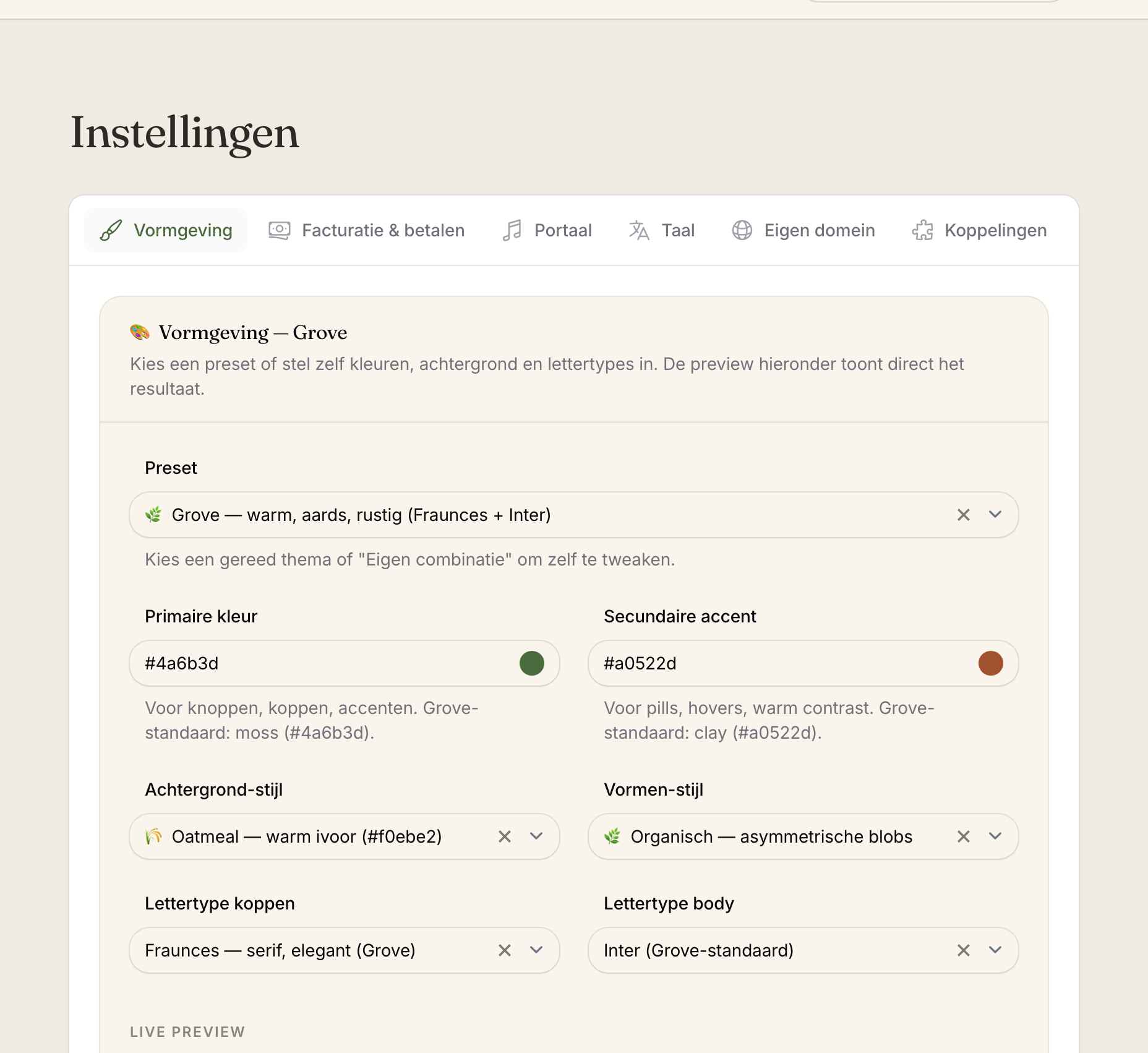 Eigen huisstijl